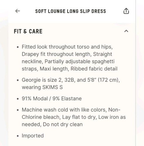 💕NUEVO CON ETIQUETAS SKIMS Vestido Largo Salón Suave Colección Verano Gris Jaspeado S - Imagen 9 de 10