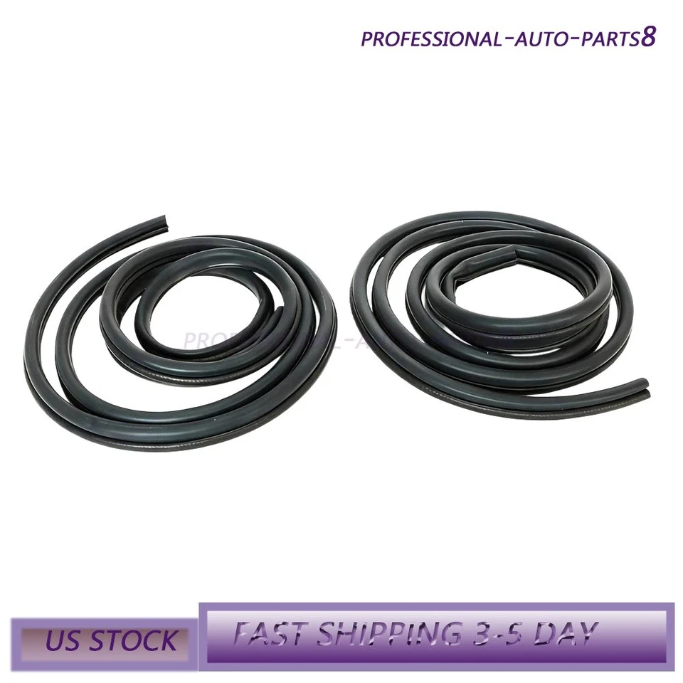 Extended Cab Door Seal SET Weatherstrip Fit 2000-07 GMC Sierra 1500 2500 3500 US - Image 2 of 4