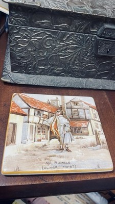 Mr Bumble  New Hall Rectangle Box With Ornamental Lid Dickens  scene
