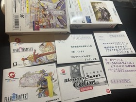 WonderSwan Color WSC FINAL FANTASY I Limited Pack + FF2 Game US Seller