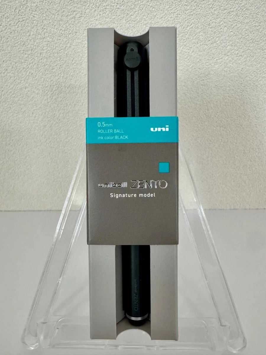uni-ball Zento Signature Model Metallic Black 0.5mm Gel Pen Made in Japan