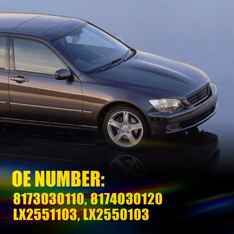 Luz de señalización lateral LED delantera ahumada blanca para parachoques apta para base Lexus GS300 1998-2005 Foto 3 de 4