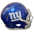 Plaxico Burress Signed New York Giants Speed Mini Helmet Beckett Witness BAS COA