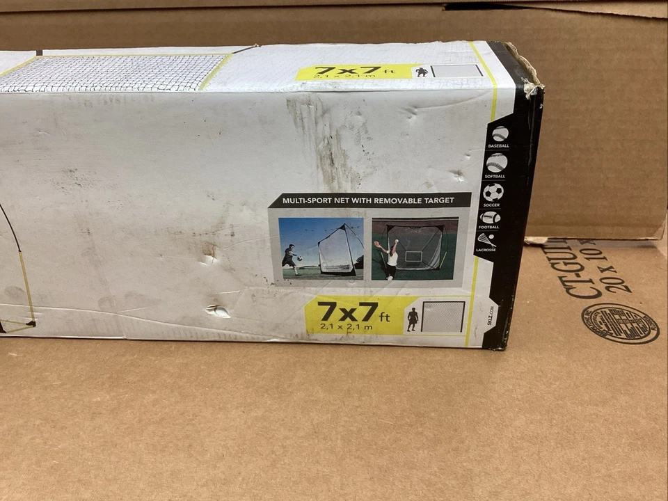 SKLZ Quickster 便携式快速组装多运动网 - 7' x 7' - 白色/黑色 — 第 3/4 张图片