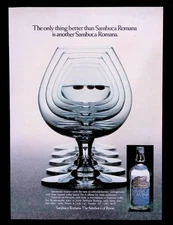 Sambuca Romana Liqueur Playboy Magazine Ad- 1980s - 10.75" x 8" B276