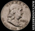 1954-S Silver Franklin Half Dollar - Scarce  Better Date  No Reserve  #G8008