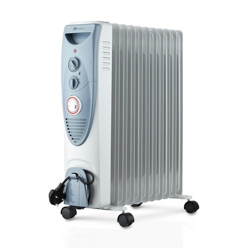 Oil Filled Radiator, 2500W/2.5KW - 11 Fin - Portable Electric Heater, 3 Power S…