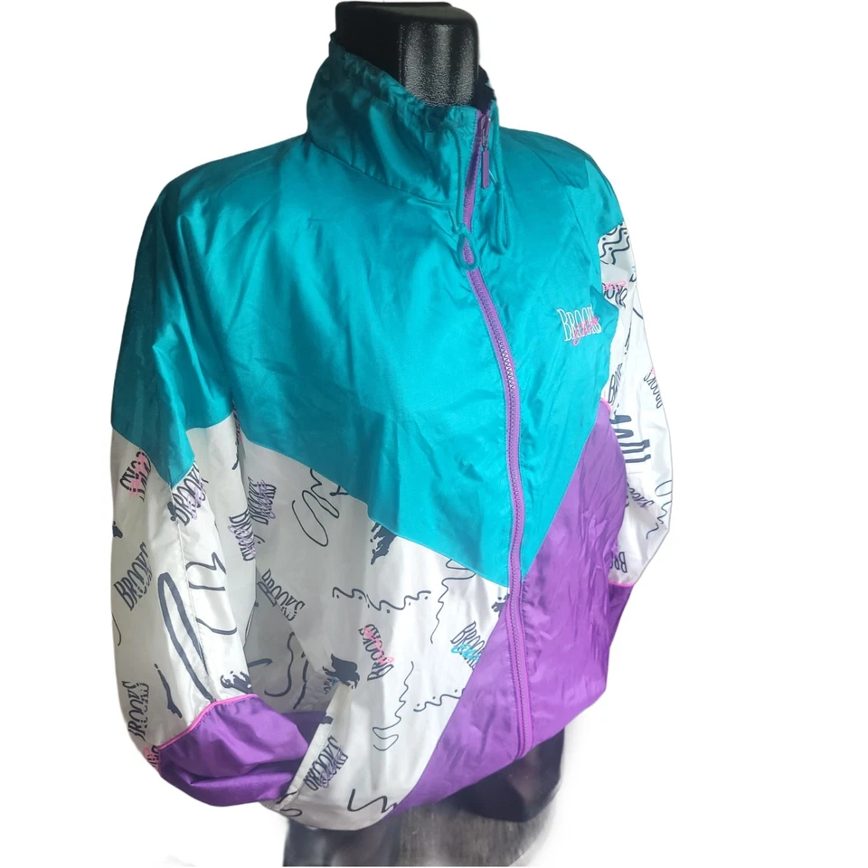 Chaqueta cortavientos Brooks Elite vintage años 90 Foto 3 de 4
