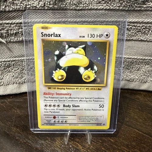 Pokémon Snorlax XY179 Holo Black Star Promo TCG Card 2016 LP