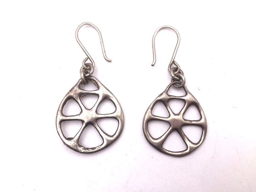 925 Sterling Silver 5pc Assorted Shell Heart Shaped Stud Dangle Drop Earrings - Picture 4 of 8