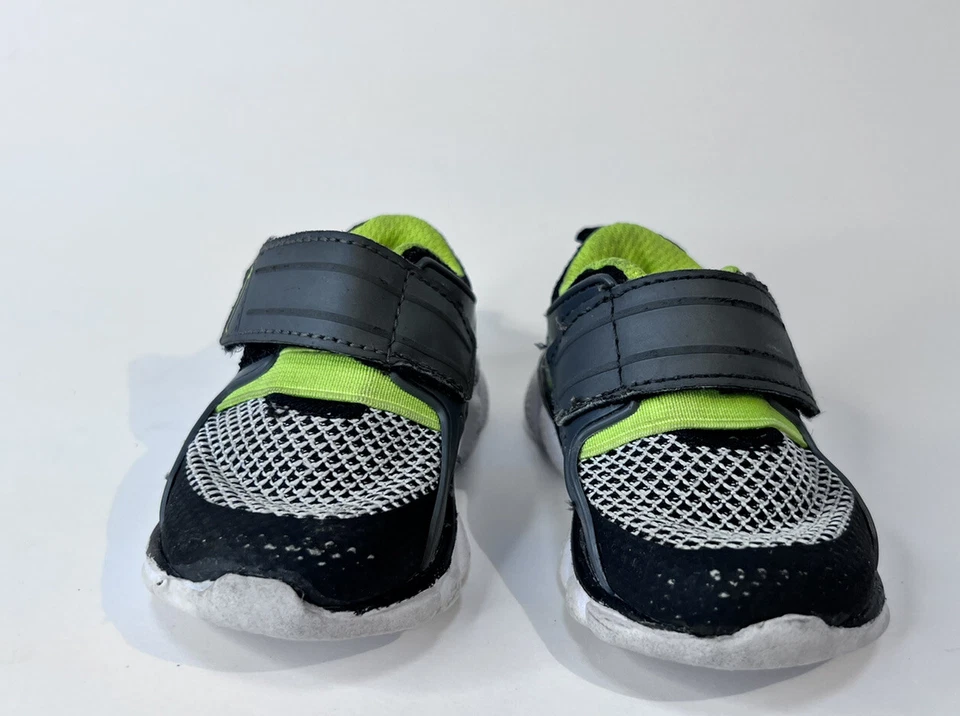 Tênis Garanimals Bebê Criança Meninos CINZA VERDE PRETO Fecho de Gancho e Laço - Imagem 3 de 4