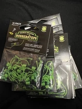 lot of 3 Bobb Bobber Stops with Slotted Sleeves & Glow in Dark Beads, ea pk 15