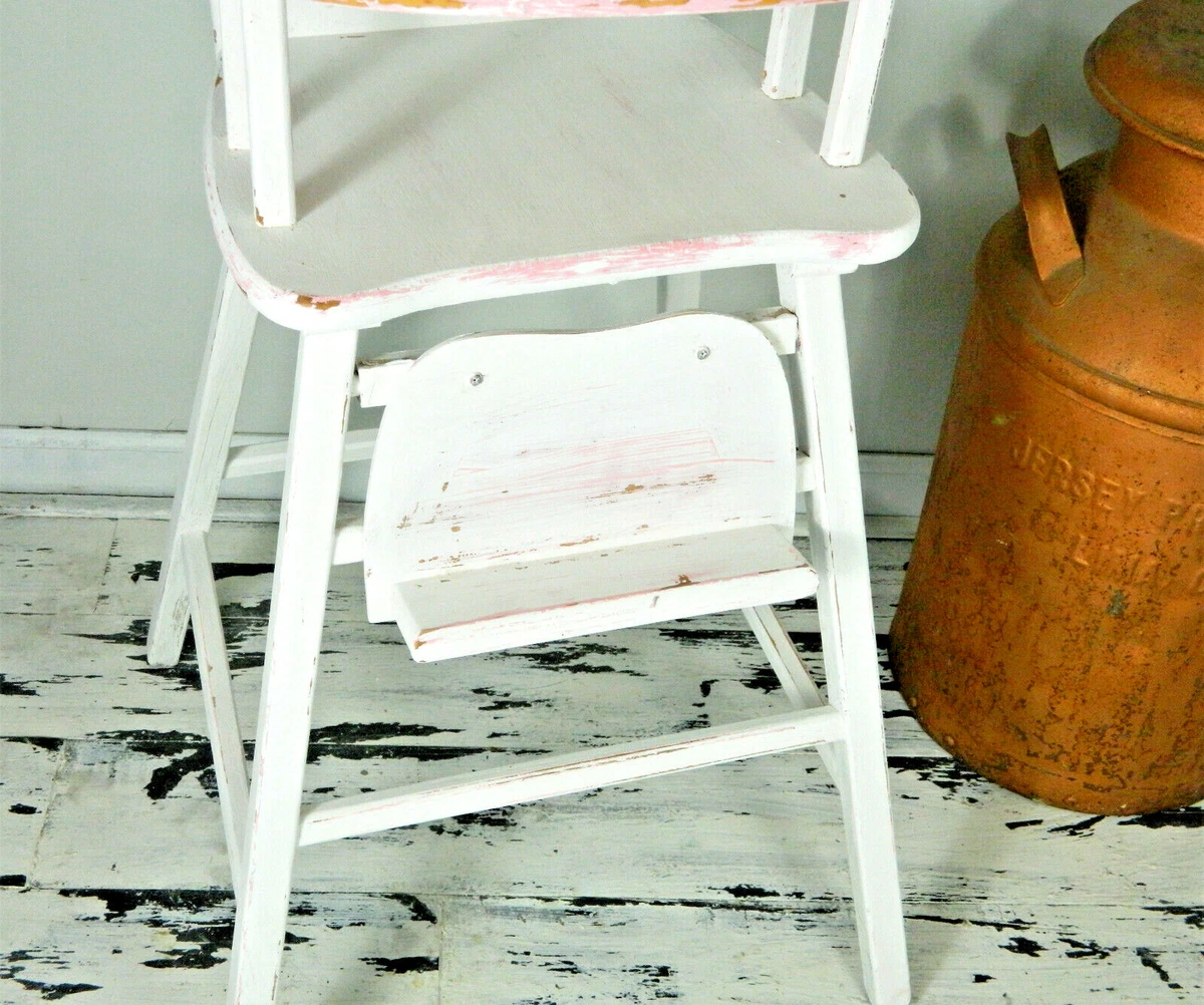 White vintage online high chair