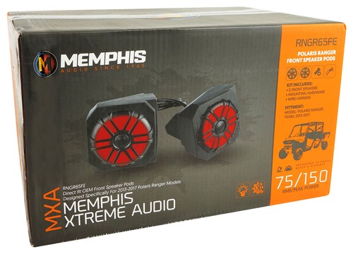 2 altavoces Memphis RNGR65FE + cápsulas + altavoces de torre para Polaris Ranger XP900 2013-17 - Imagen 11 de 12