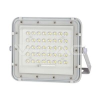Solar Led Flutlicht 10W IP65 Weiß Mit Fernbedienung 6400K V-TAC VT-80W-W