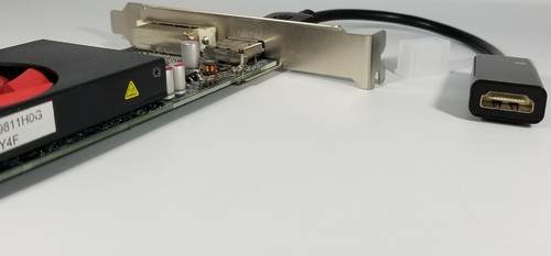 HP Dell HD 8490 AMD Video Card DVI DisplayPort to HDMI Adapter Windows 10 - Picture 5 of 12