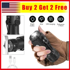 New Tactical Flashlight Small LED Torch Light Mini Super Bright USB Rechargeable