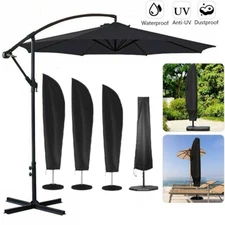 Heavy Duty Outdoor Patio Umbrella Protective Cover Waterproof Canopy 7-13'ft