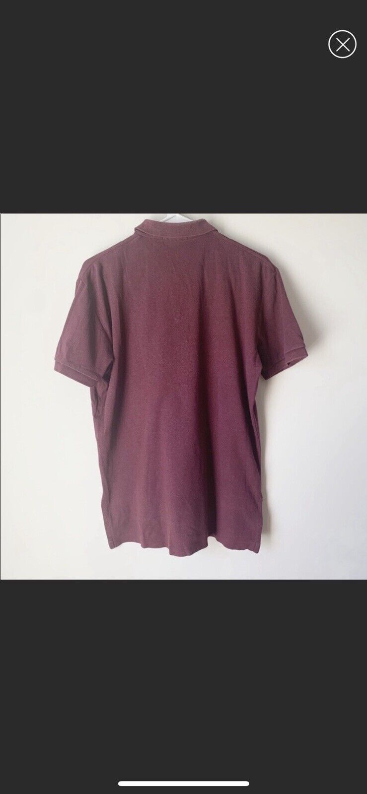 Polo Ralph Lauren polo shirt Burgundy Men Size S - image 2