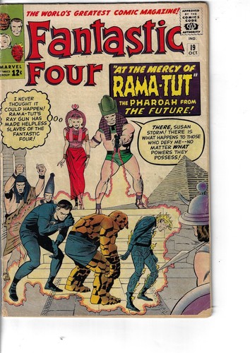 Fantastic Four 19 1st Pharaoh Rama-Tut G/VG 1963 Glossy Classic Kirby Cover