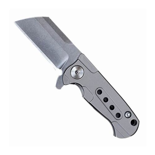 EDC Titanium Alloy Key chain Folding Knife D2 Blade Pocket Outdoor Camping Tool - Picture 1 of 8