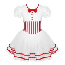 Kids Girls Ice Skating Tutu Dress Sequin Princess Christmas Dance Party Costume