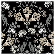NuWallpaper Black and Neutral Meadow Song Peel and Stick Wallpaper, NUS6095