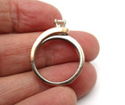 ZALES 14K White & Rose Gold .35 CTW Diamond Engagement Ring Size 6.75 [R336] — photo 6