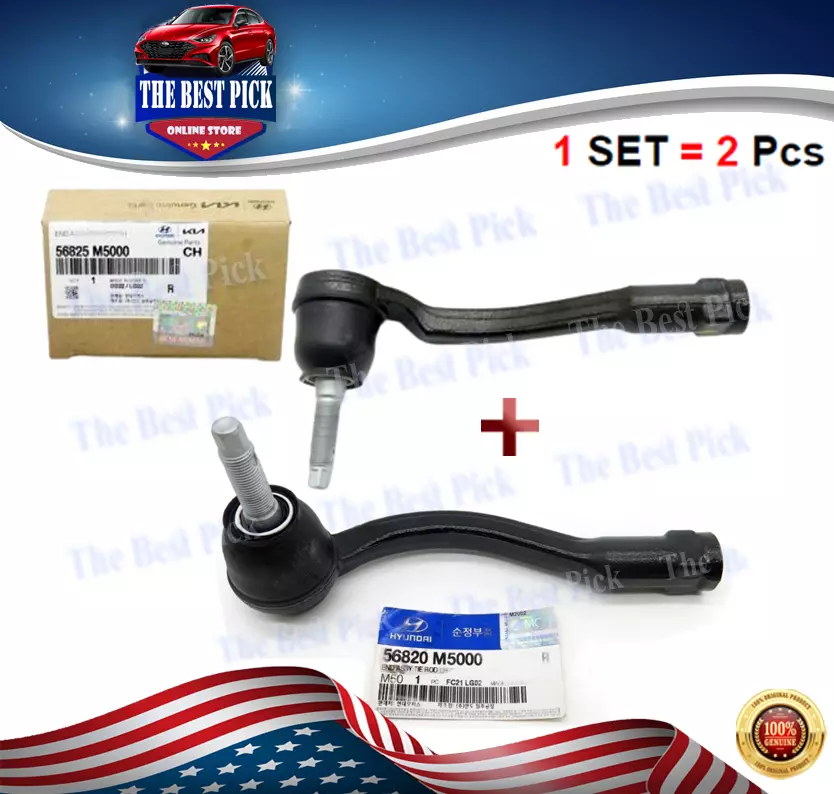 ⭐GENUINE⭐ 1 SET = 2PC OUTER TIE ROD FOR 19-21 SANTA FE NEXO.