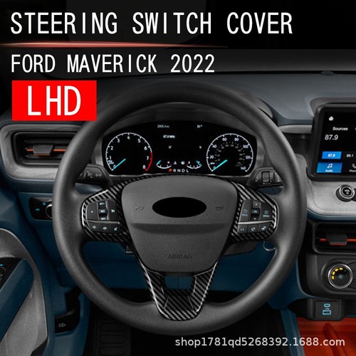 Auto Parts For Ford Maverick 2022 Accessories Chrome Steering Wheel Cover Panel - Picture 3 of 10