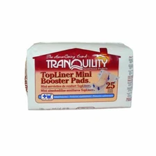 TopLiner Incontinence Booster Pad 10.5'' Length Heavy Absorbency 2 Packs of 25