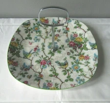 Midwinter Stylecraft Lorna Doone Chintz Bird 1-Tier Tray w/Handle England
