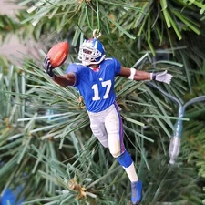 Plaxico Burress New York Giants NY Football NFL Xmas Ornament Holiday vtg Jersey