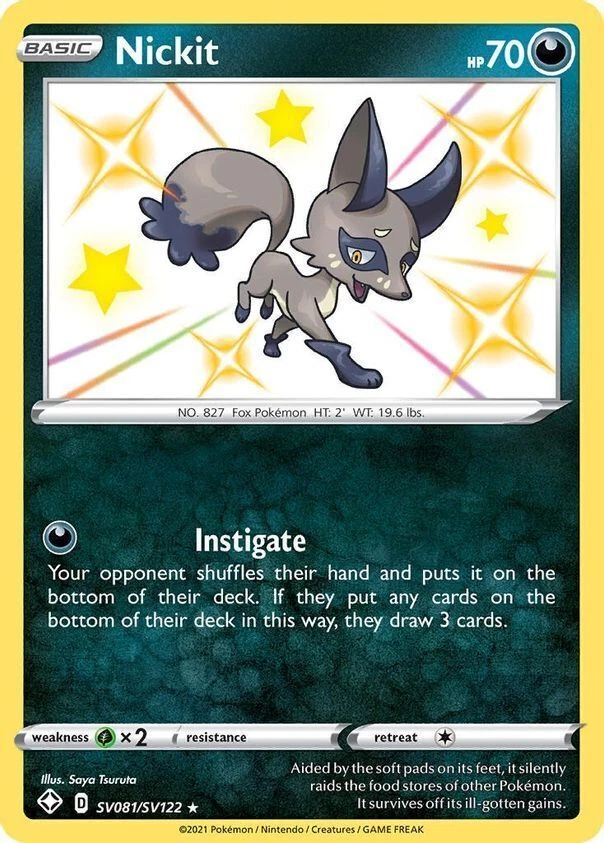 ポケモンカード Nickit 103/189 HP60 Nickit Pokemon TCG Card 103/189 | eBay