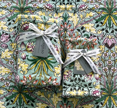 NWT William Morris & Co Hyacinth 6pc Towel Set Floral 2x Bath Hand Tip Velour
