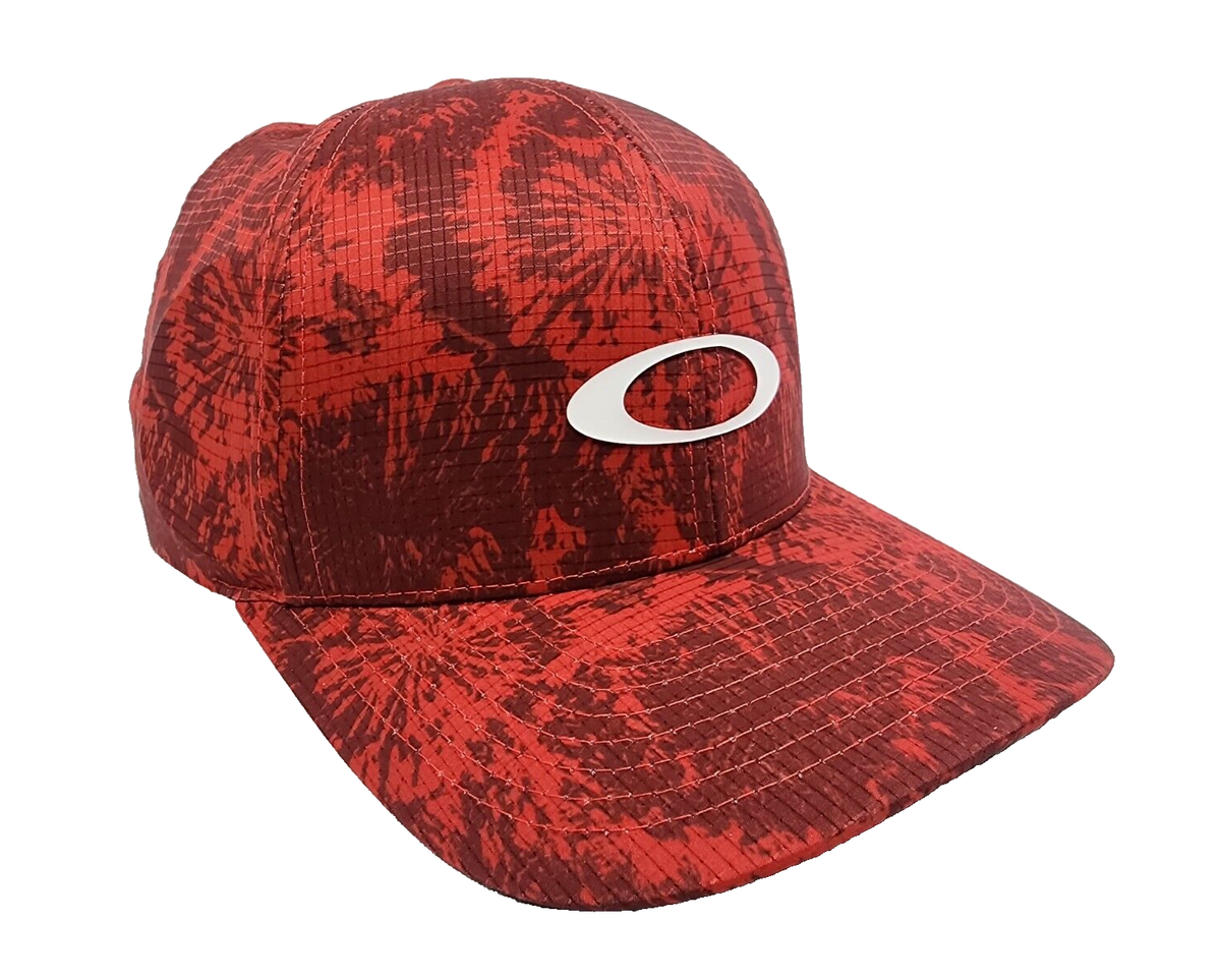 Oakley Matter 赤キャップ Oakley Mountain Tie Dye Ellipse Hat Baseball Cap RED 1Size
