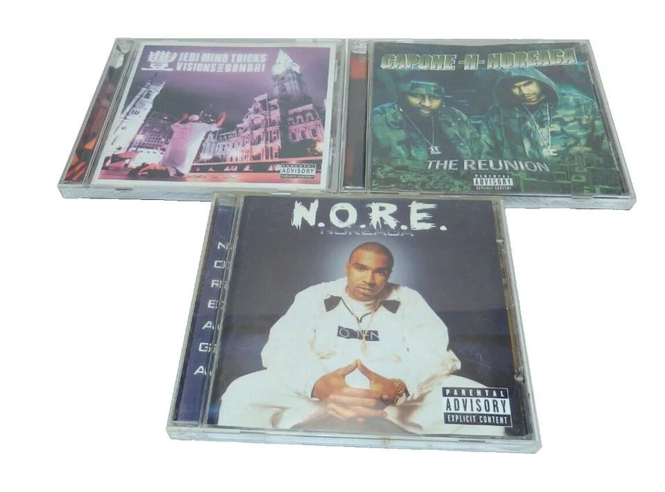 RAP CD LOT OF 3-N.O.R.E.,JEDI MIND TRICKS,CAPONE-N-NOREACA Foto 2 de 4