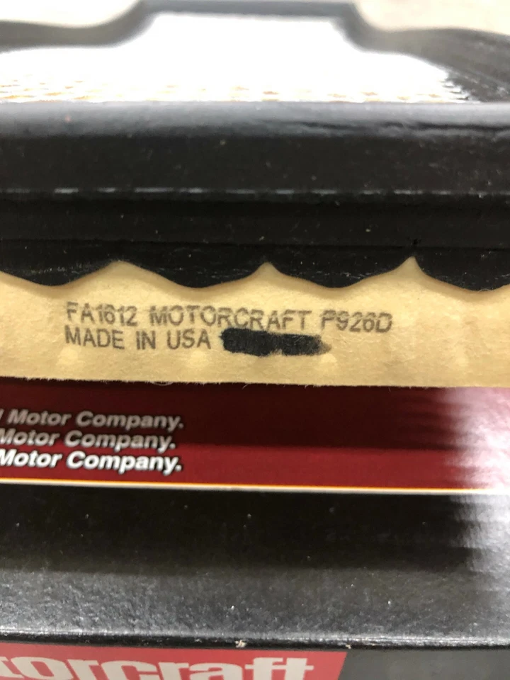 (2) FILTRO DE AIRE MOTORCRAFT FA-1612 PARA FORD CONTOUR & MYSTIQUE 99-02 COUGAR 95-00 Foto 4 de 4