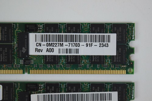 Set of 4 Hynix 4GB 2Rx4 PC2-5300P DDR2 HYMP151P72CP4 ECC REG Server RAM Memory - Picture 3 of 9