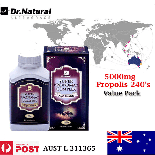 Immune Booster–Dr.Natural Propolis 5000mg 240 capsule(with Vitamin D) Value Pack - Picture 1 of 4