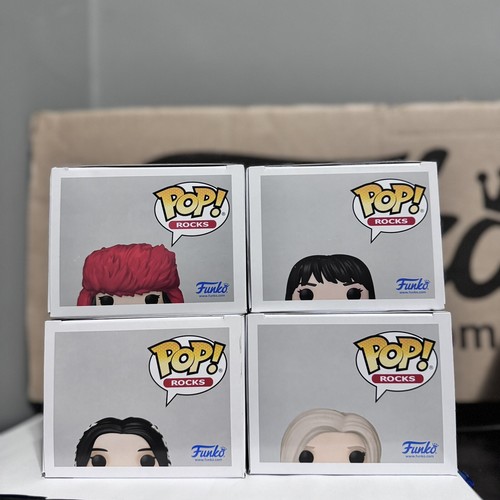 BlackPink Funko Pop Set of 4 JENNIE JISOO LISA ROSE *NEW* With Protectors - 第 6/7 張圖片