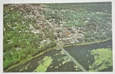 Aerial View Owego New York NY Vintage Unused Postcard