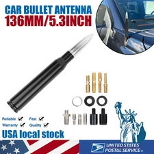 5.3" Silver Black Bullet Antenna Mast FM/AM For Ford Bronco & F-150 Waterproof