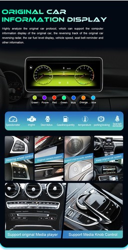 Per Mercedes Benz Classe C W204 2011-2014 CarPlay Autoradio Lettore GPS Schermo - Foto 17 di 27
