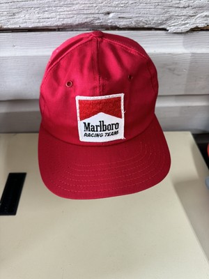Vintage Marlboro Racing Team Snapback Hat Cap USA Made NEVER WORN 
