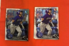 2016 Bowman Omar Carrizales 14 Count Lot, 6 Chrome, 8 Base Colorado Rockies