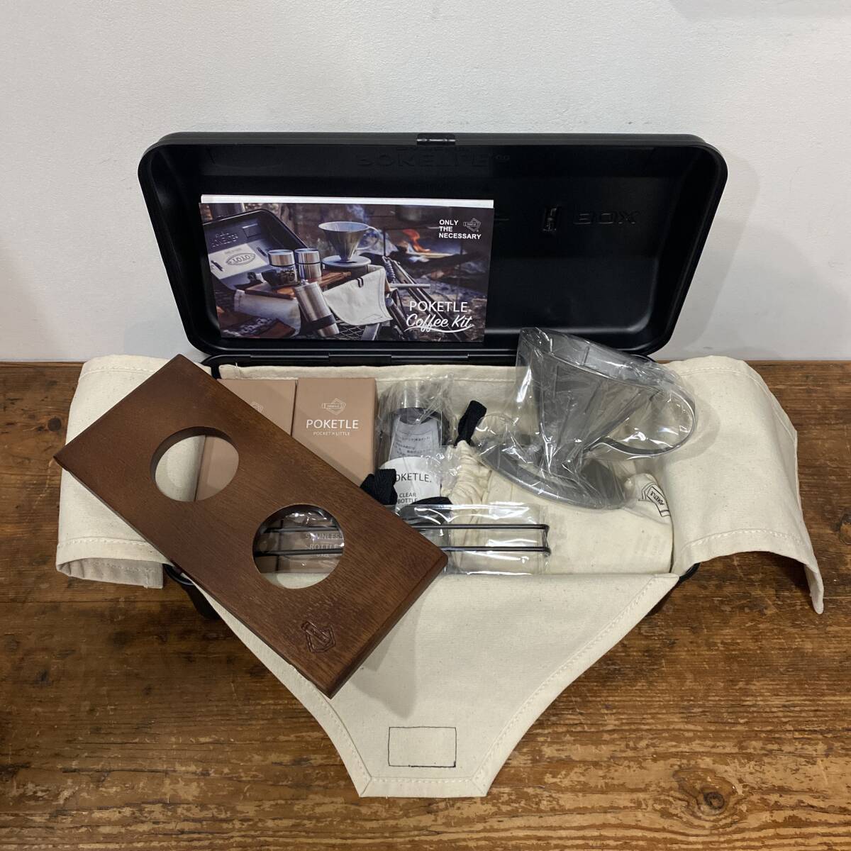 TOYO Toyo Steel × POKETLE COFFEE KIT Pocket Coffee Kit Black TOYO Toyo Steel × POKETLE COFFEE KIT Pocket Coffee Kit Black