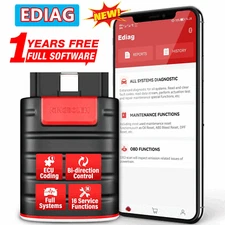 Ediag Auto OBD2 Scanner Car Bidirectional Diagnostic Tool Full Software Free