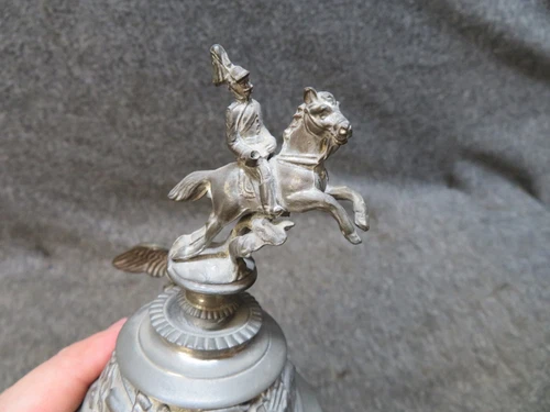 WWI IMPERIAL GERMAN ARMY COMMEMORATIVE BEER STEIN-5TH DRAGOONS-NAMED - Picture 13 of 17