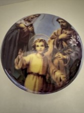 Ceramic Trinket Box Holy Family Porcelain Jewelry Keepsake With Hinge 4 In Wide